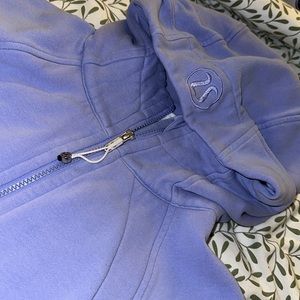 Lululemon Periwinkle Purple Scuba Hoodie Sweater Full Zip Size 6